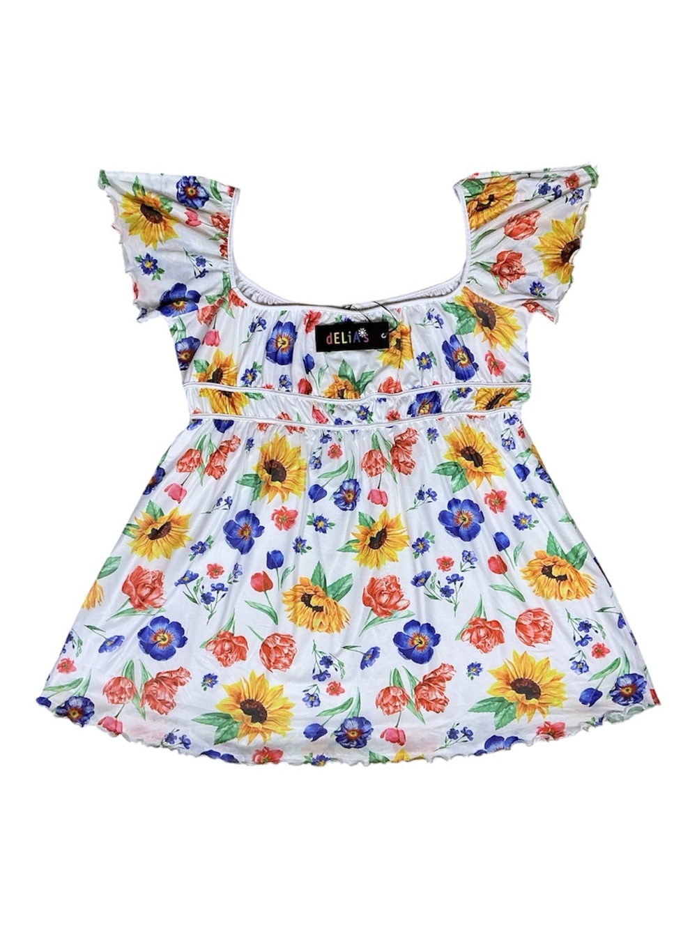 Dolls Kill dELiA*s NWT Retro Modern Cottagecore Grandmacore Maximalist Dress 3X - Picture 3 of 8